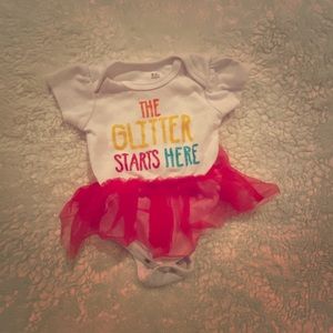 Girls onesie with tutu